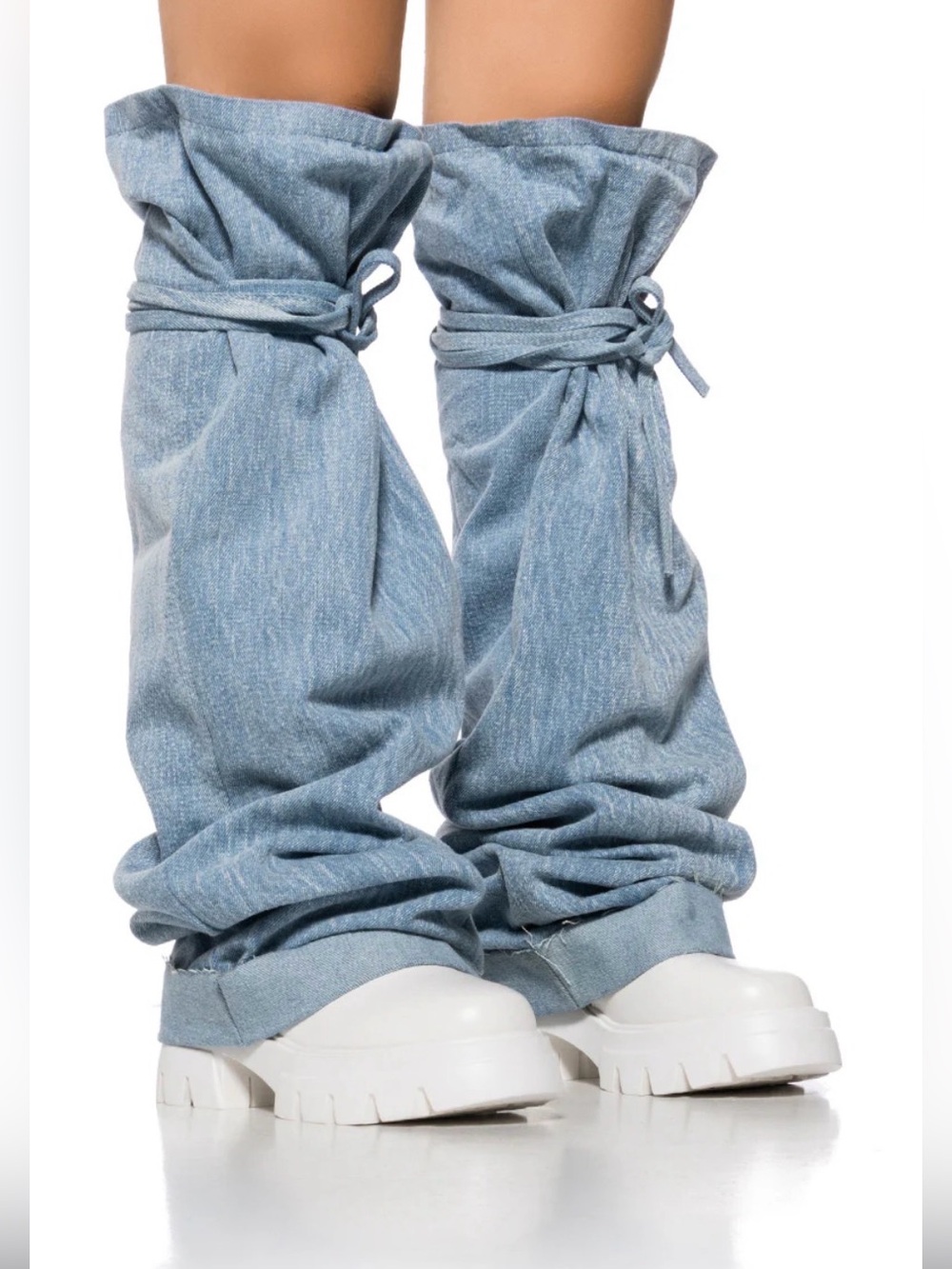 Chunky Denim Boots